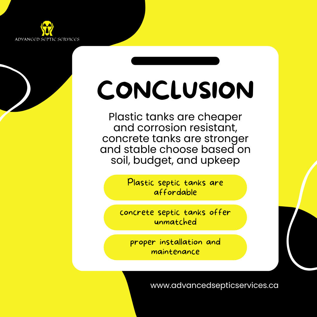 Concrete vs Plastic Septic Tank: Which One Is Right for You?