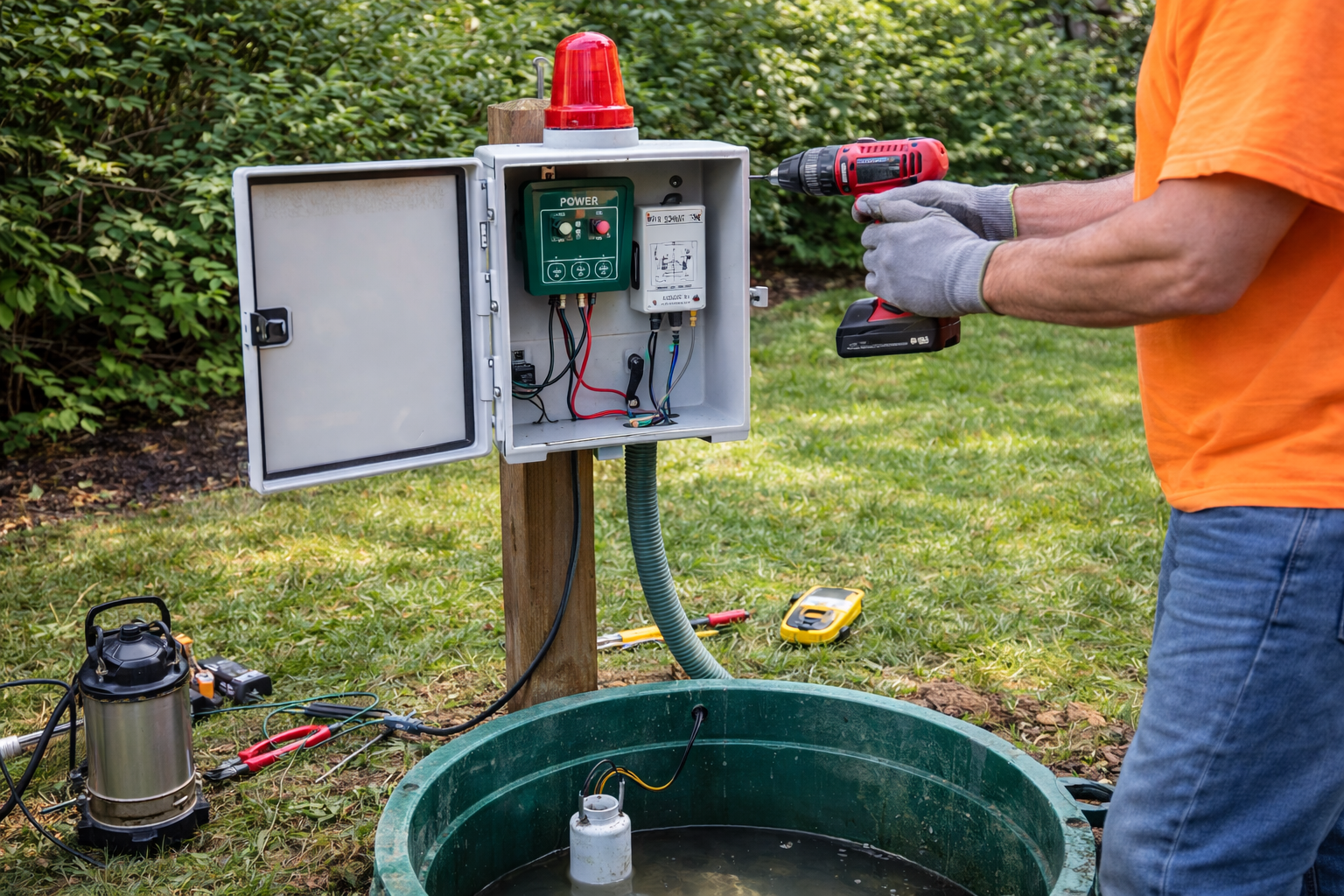 Septic Alarm Installation